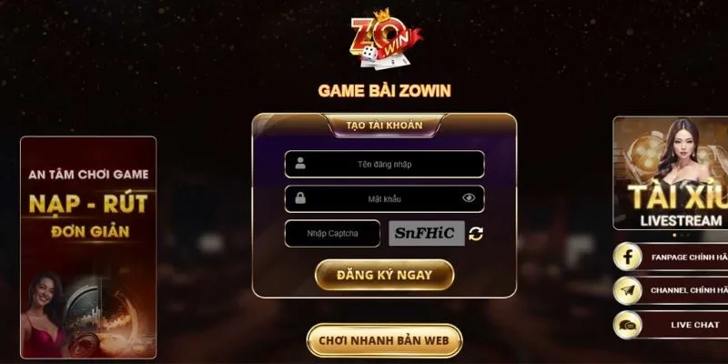 Tải app Zowin là sự lựa chọn tuyệt vời cho tín đồ mê giải trí 